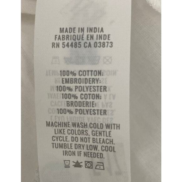 NWT Aerie Eyelet Embroidered Mini White Lined Skirt Size Small Side Ties Beachy - Picture 7 of 7